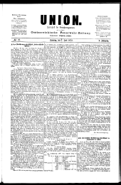 Union. Zeitschrift für Versicherungswesen und Volkswirtschaft