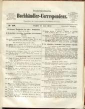 Oesterreichische Buchhändler-Correspondenz