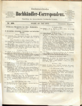 Oesterreichische Buchhändler-Correspondenz