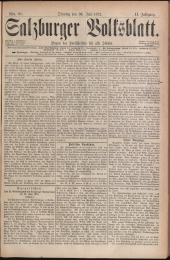 Salzburger Volksblatt: unabh. Tageszeitung f. Stadt u. Land Salzburg
