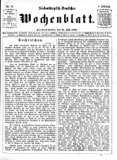 Siebenbürgisch-Deutsches Wochenblatt