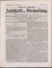 Österreichische Zeitschrift für Verwaltung