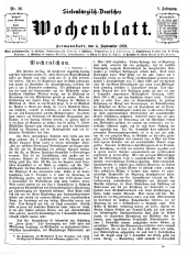 Siebenbürgisch-Deutsches Wochenblatt