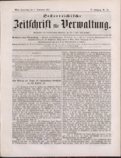 Österreichische Zeitschrift für Verwaltung