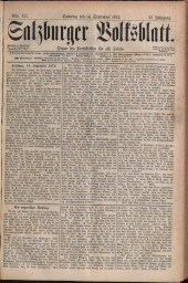Salzburger Volksblatt: unabh. Tageszeitung f. Stadt u. Land Salzburg