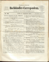 Oesterreichische Buchhändler-Correspondenz