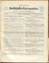 Oesterreichische Buchhändler-Correspondenz