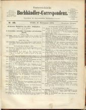 Oesterreichische Buchhändler-Correspondenz