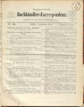 Oesterreichische Buchhändler-Correspondenz