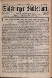 Salzburger Volksblatt: unabh. Tageszeitung f. Stadt u. Land Salzburg