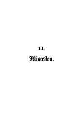 Übersicht: Miscellen