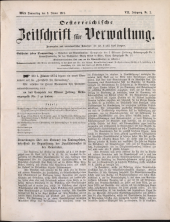 Österreichische Zeitschrift für Verwaltung