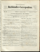 Oesterreichische Buchhändler-Correspondenz