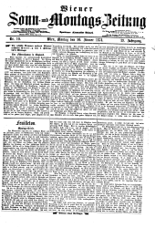 Wiener Sonn- und Montags-Zeitung