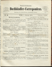 Oesterreichische Buchhändler-Correspondenz