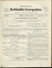 Oesterreichische Buchhändler-Correspondenz