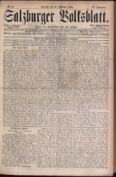 Salzburger Volksblatt: unabh. Tageszeitung f. Stadt u. Land Salzburg
