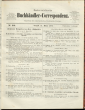 Oesterreichische Buchhändler-Correspondenz