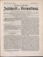 Österreichische Zeitschrift für Verwaltung