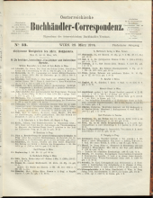 Oesterreichische Buchhändler-Correspondenz