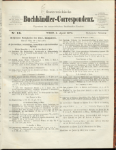 Oesterreichische Buchhändler-Correspondenz