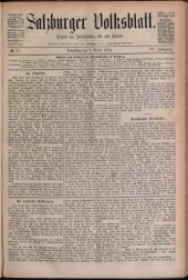 Salzburger Volksblatt: unabh. Tageszeitung f. Stadt u. Land Salzburg