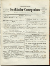 Oesterreichische Buchhändler-Correspondenz