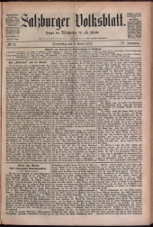 Salzburger Volksblatt: unabh. Tageszeitung f. Stadt u. Land Salzburg