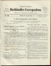 Oesterreichische Buchhändler-Correspondenz