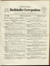 Oesterreichische Buchhändler-Correspondenz