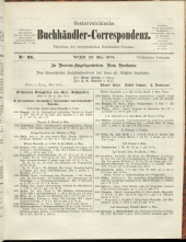 Oesterreichische Buchhändler-Correspondenz