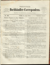 Oesterreichische Buchhändler-Correspondenz