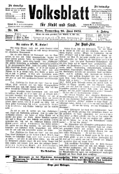 Volksblatt für Stadt und Land