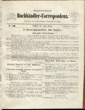 Oesterreichische Buchhändler-Correspondenz