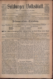 Salzburger Volksblatt: unabh. Tageszeitung f. Stadt u. Land Salzburg