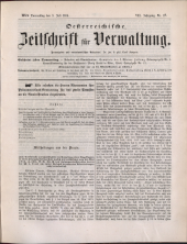 Österreichische Zeitschrift für Verwaltung