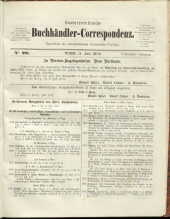 Oesterreichische Buchhändler-Correspondenz