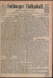 Salzburger Volksblatt: unabh. Tageszeitung f. Stadt u. Land Salzburg
