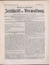 Österreichische Zeitschrift für Verwaltung