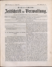 Österreichische Zeitschrift für Verwaltung