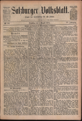 Salzburger Volksblatt: unabh. Tageszeitung f. Stadt u. Land Salzburg