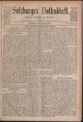 Salzburger Volksblatt: unabh. Tageszeitung f. Stadt u. Land Salzburg