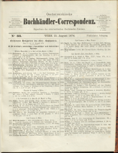 Oesterreichische Buchhändler-Correspondenz