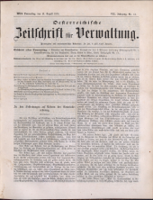 Österreichische Zeitschrift für Verwaltung