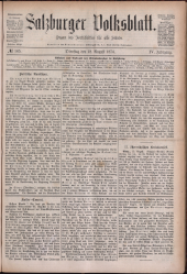 Salzburger Volksblatt: unabh. Tageszeitung f. Stadt u. Land Salzburg