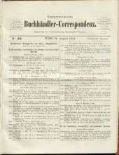 Oesterreichische Buchhändler-Correspondenz