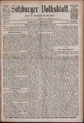 Salzburger Volksblatt: unabh. Tageszeitung f. Stadt u. Land Salzburg