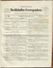 Oesterreichische Buchhändler-Correspondenz