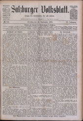 Salzburger Volksblatt: unabh. Tageszeitung f. Stadt u. Land Salzburg