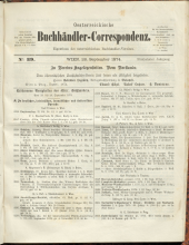 Oesterreichische Buchhändler-Correspondenz